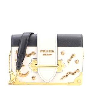 Prada Cahier Crossbody Bag Embellished #379996P17B